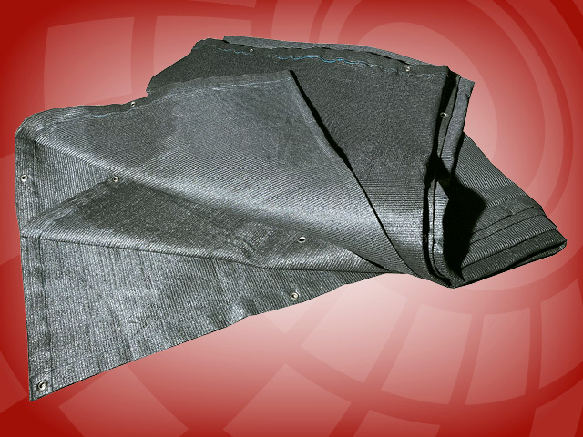 Bühnengaze schwarz, 2x4,50 Meter; 250 g