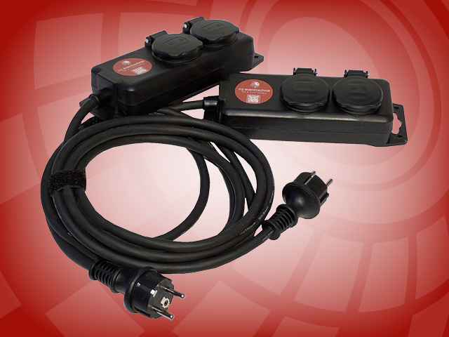 2-Fach-Steckdose IP44