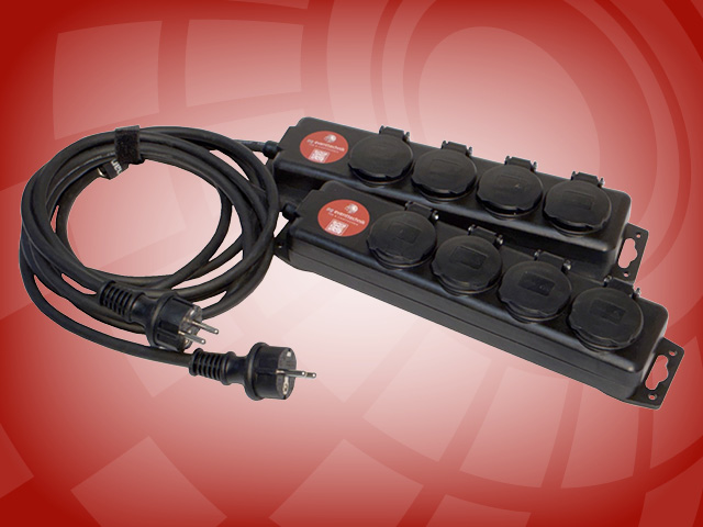 4-Fach-Steckdose IP44