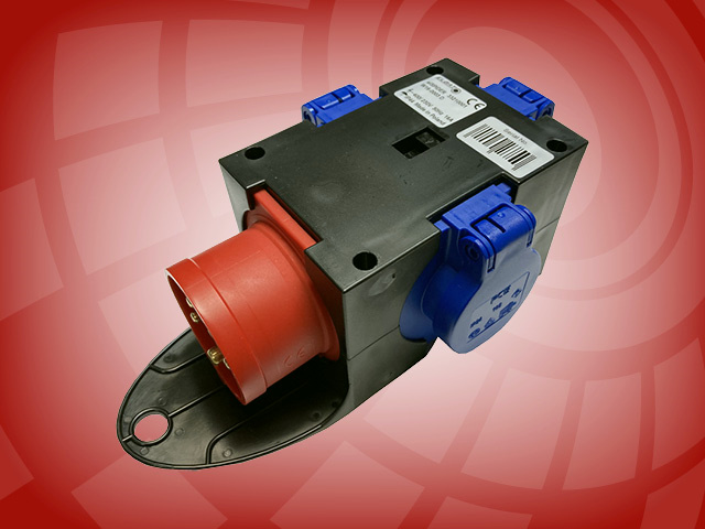 PCE Verteilerwürfel (16 A CEE => 3x Schuko)